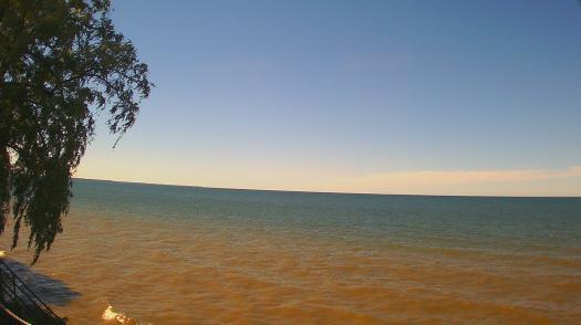 Weather camera view of Forest Lawn Beach.