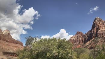 Weather camera view of Zion Canyon Village.