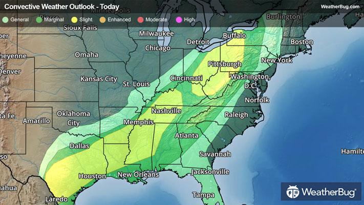 Today's Severe Thunderstorm Outlook