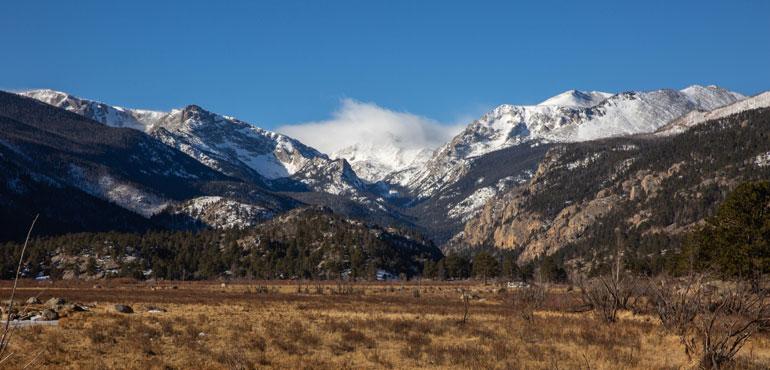 Rocky Mountain National Park at day in December. (NPS Natural Resources/Wikimedia Commons)