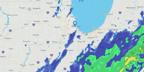 Multiple map layers to visual weather